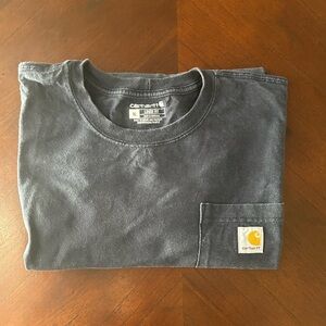 Carhartt Navy Blue Pocket T-Shirt size Xl